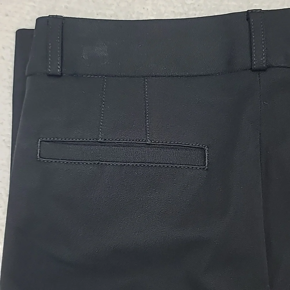 Banana Republic Classic Mid-Rise Straight Leg Flat Front Sloan Trouser in Black